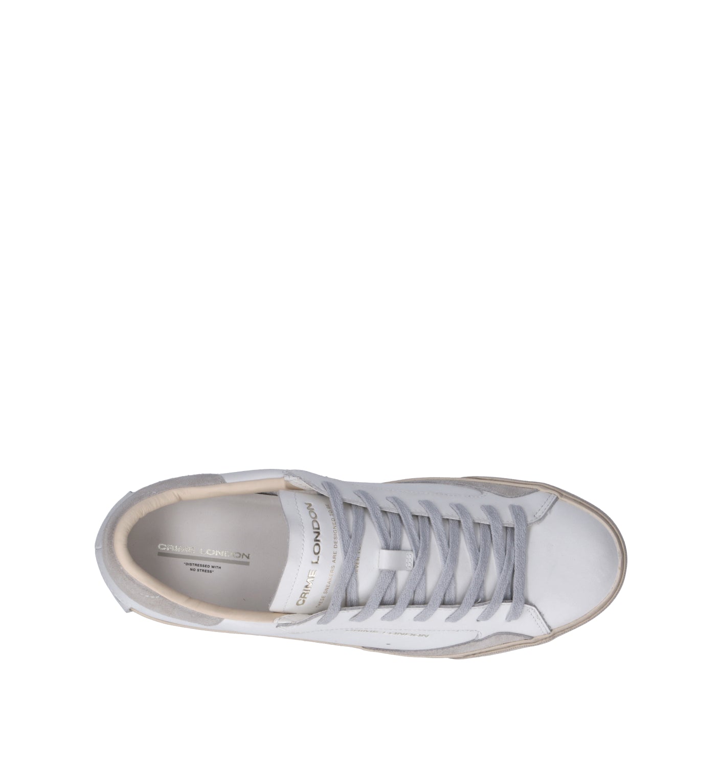 CRIME Sneaker uomo bianca