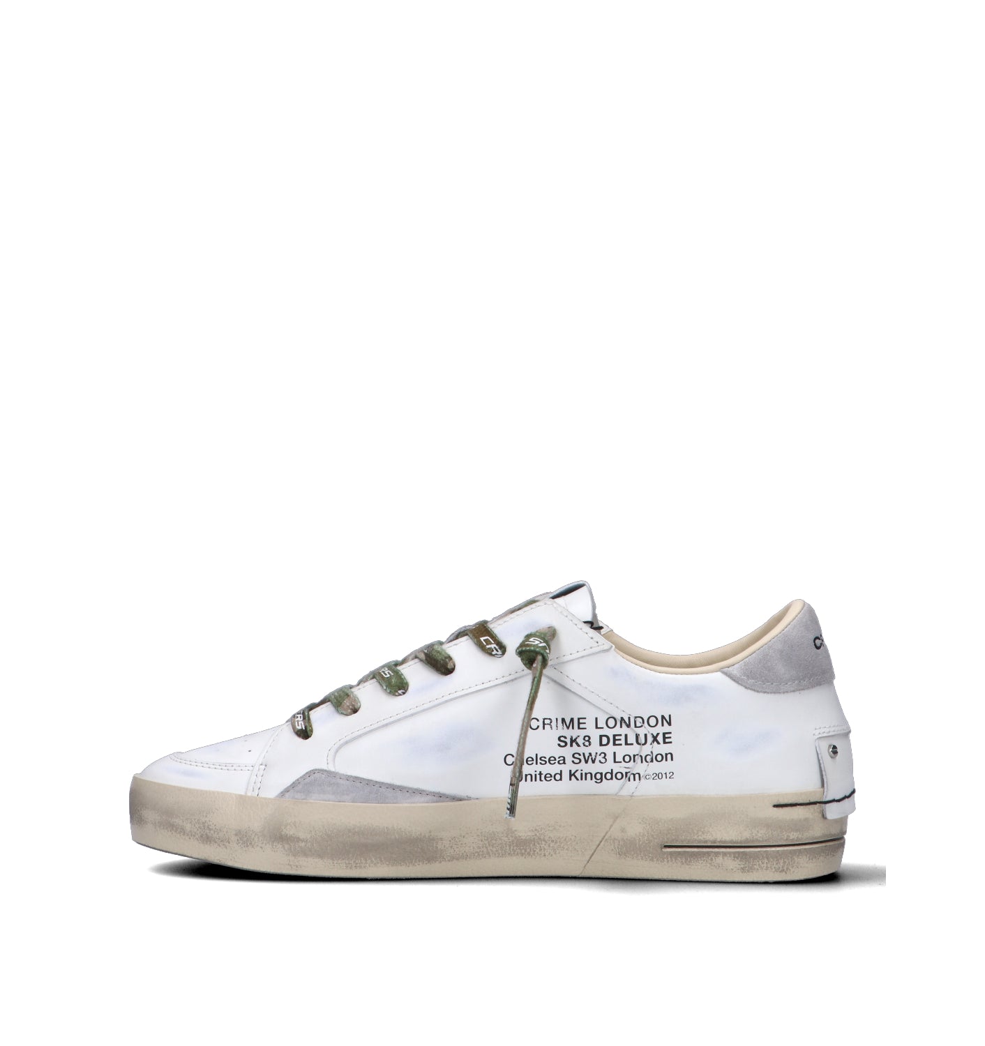 CRIME Sneaker uomo bianca