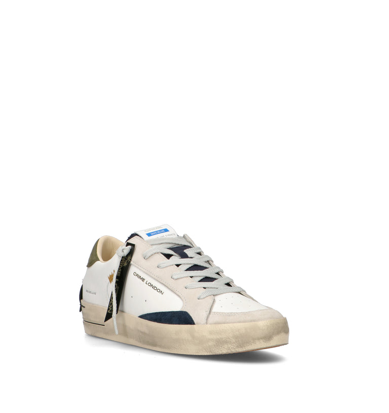 CRIME Sneaker uomo bianca