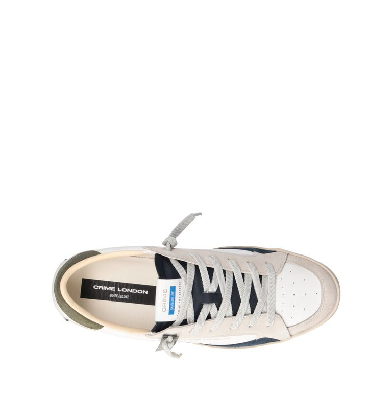 CRIME Sneaker uomo bianca
