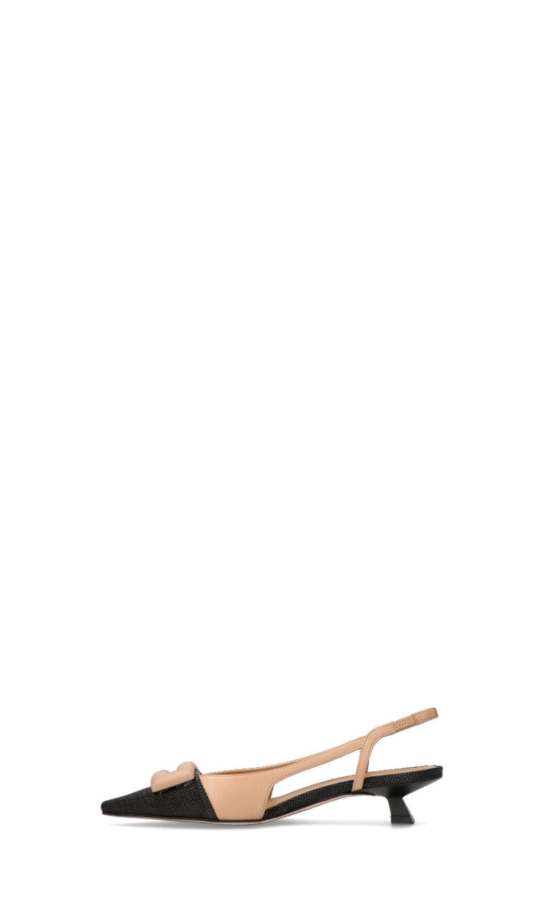 CHANTAL 1962 Slingback donna nera/beige