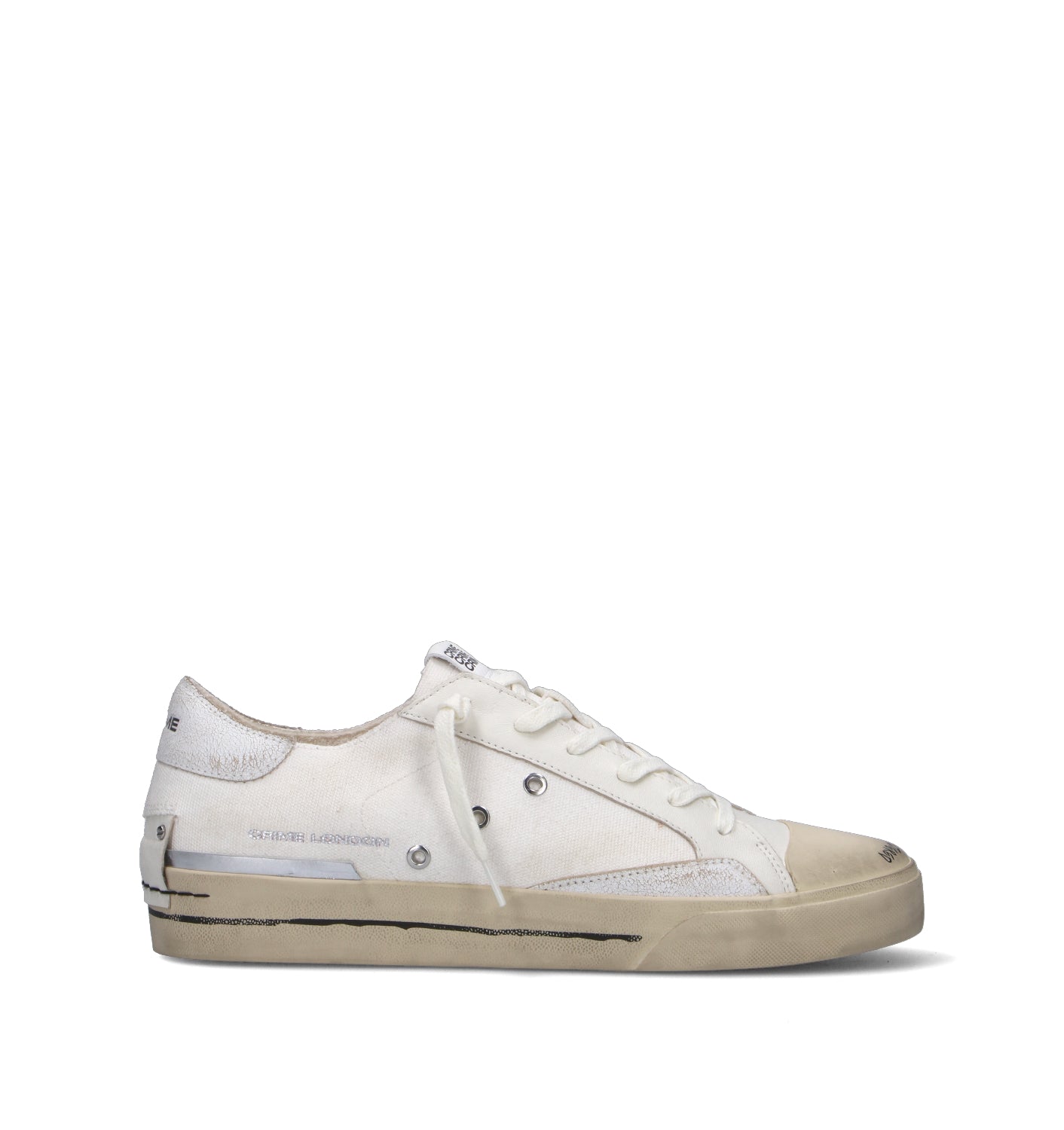 CRIME Sneaker uomo bianca