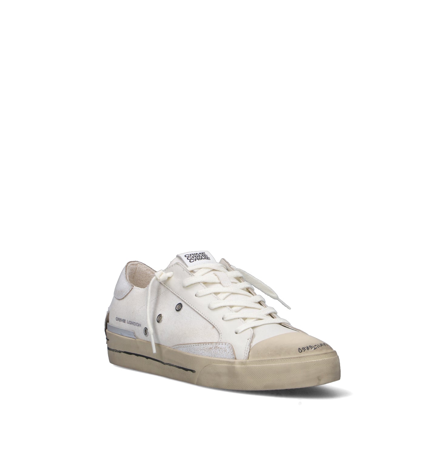 CRIME Sneaker uomo bianca