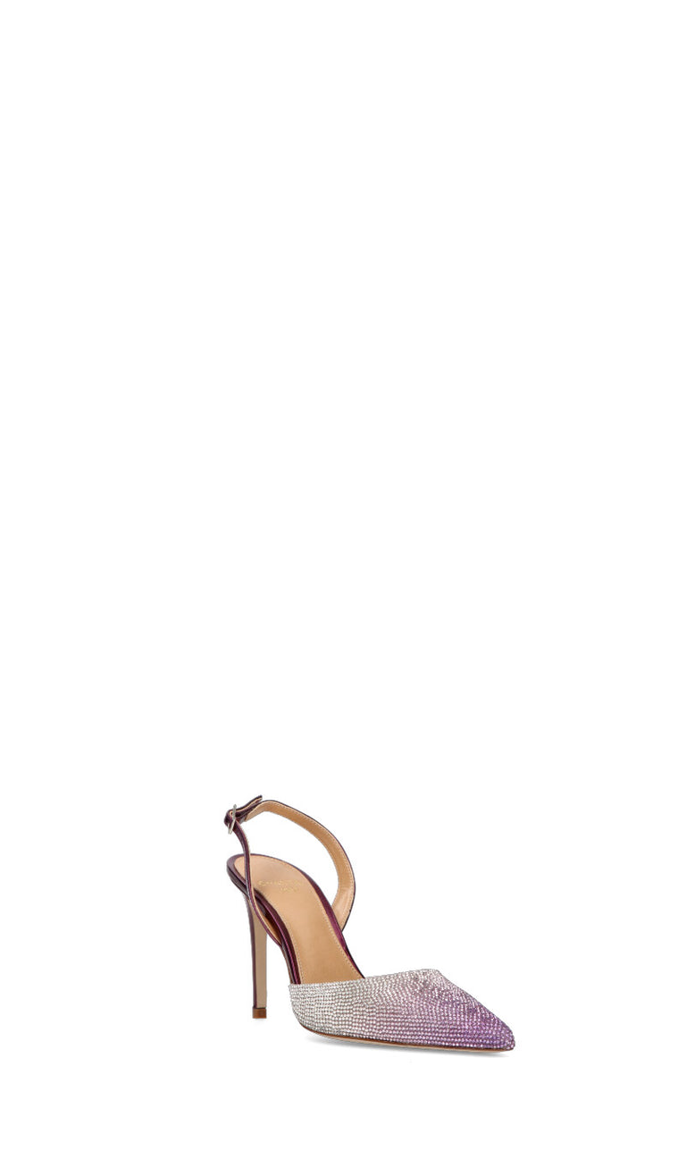 CHANTAL 1962 Slingback donna viola/argento in pelle
