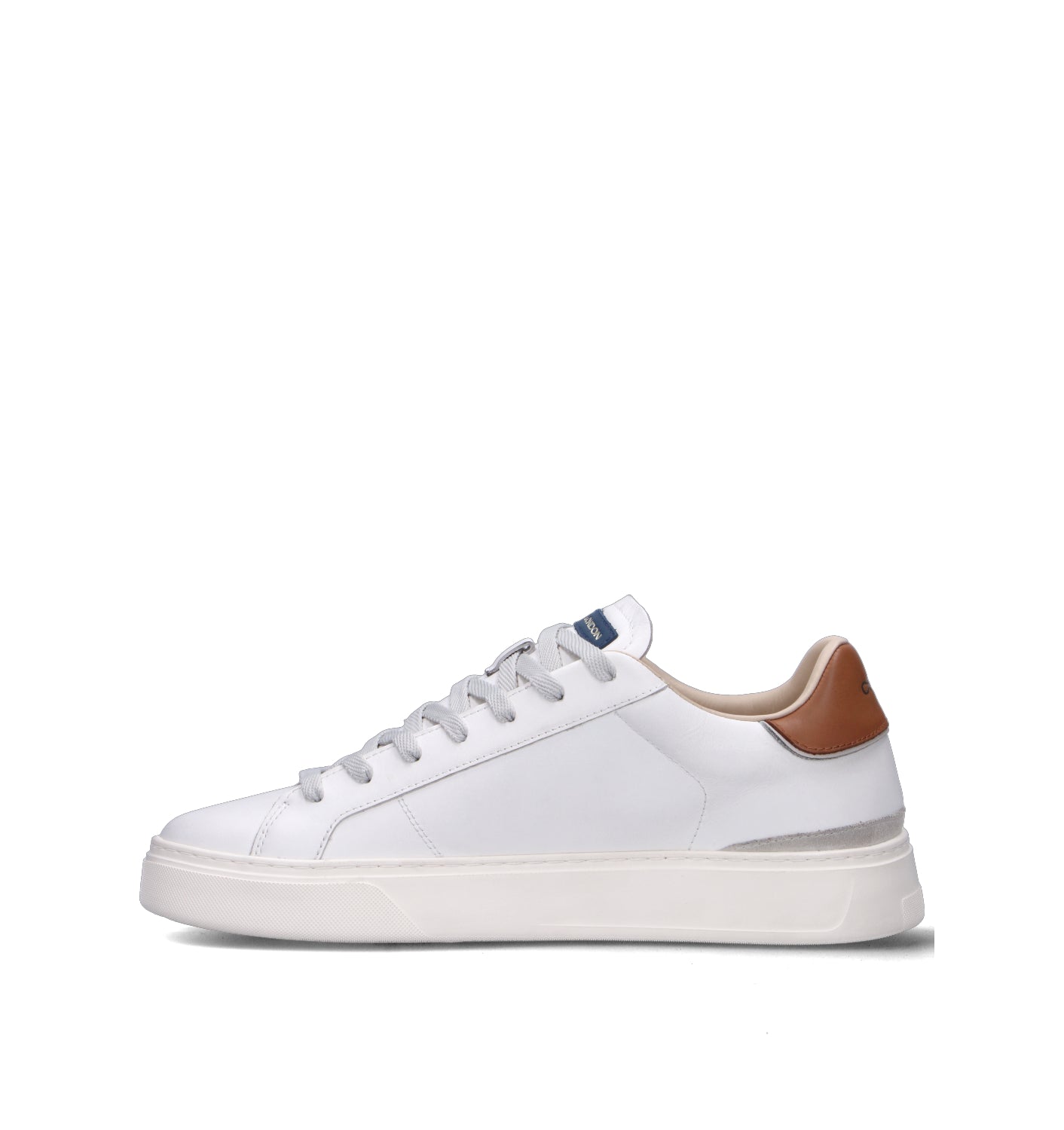 CRIME Sneaker uomo bianca in pelle