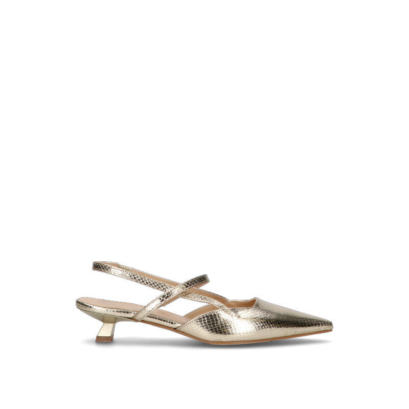 REBECCA VAN DIK Decollete donna platino
