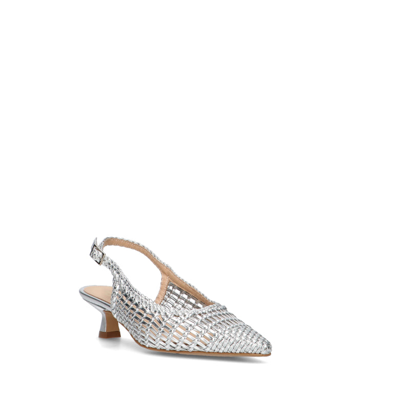 REBECCA VAN DIK Slingback donna argento
