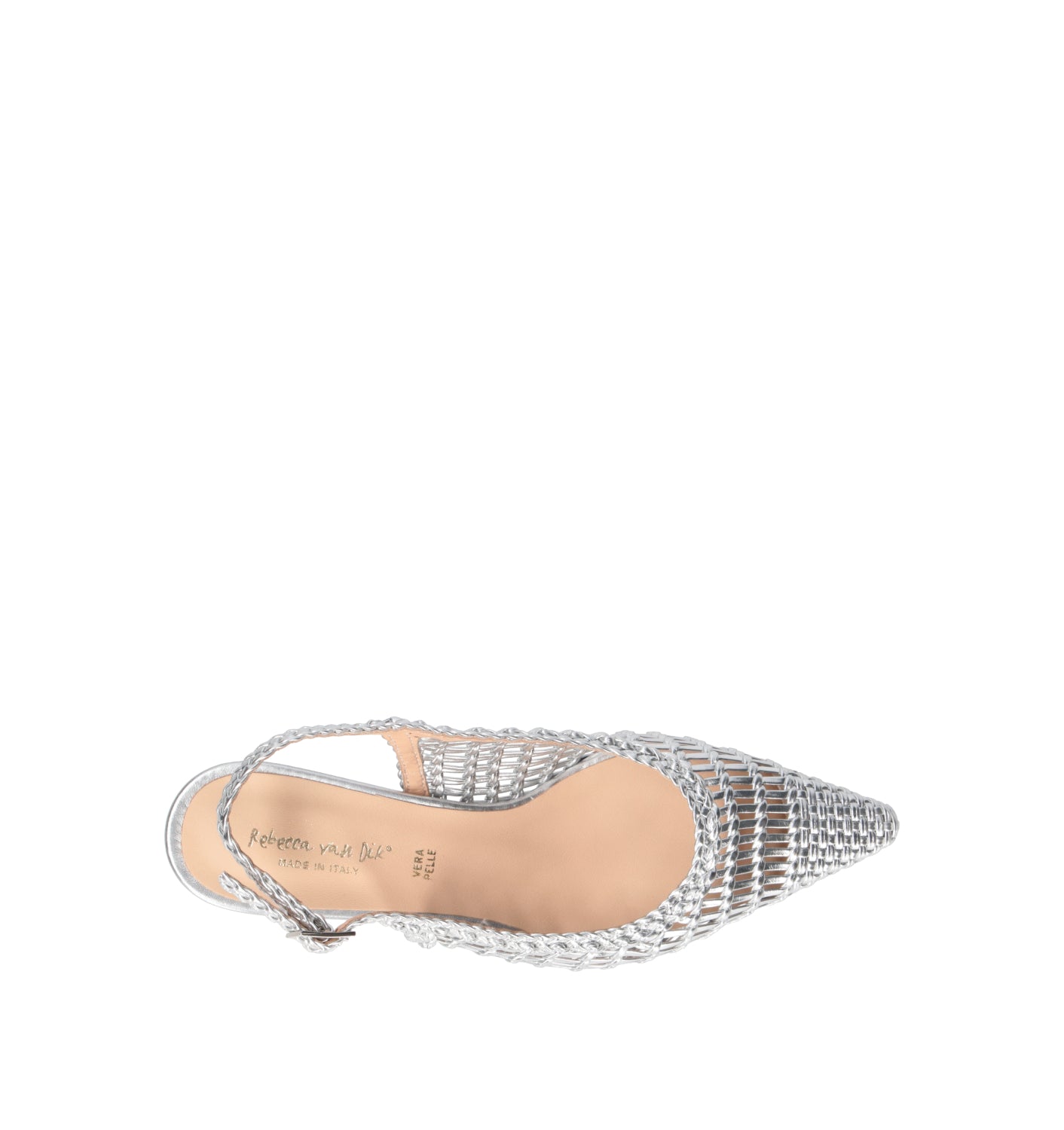 REBECCA VAN DIK Slingback donna argento