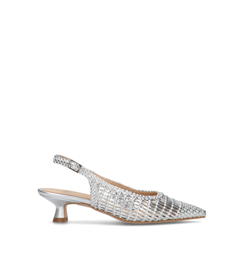 REBECCA VAN DIK Slingback donna argento