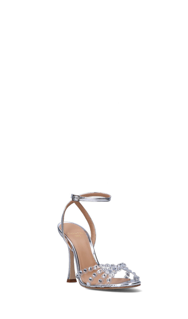 CHANTAL 1962 Sandalo donna argento in pelle
