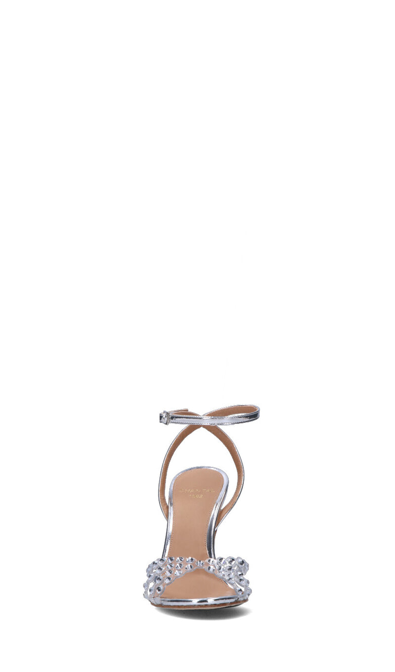 CHANTAL 1962 Sandalo donna argento in pelle