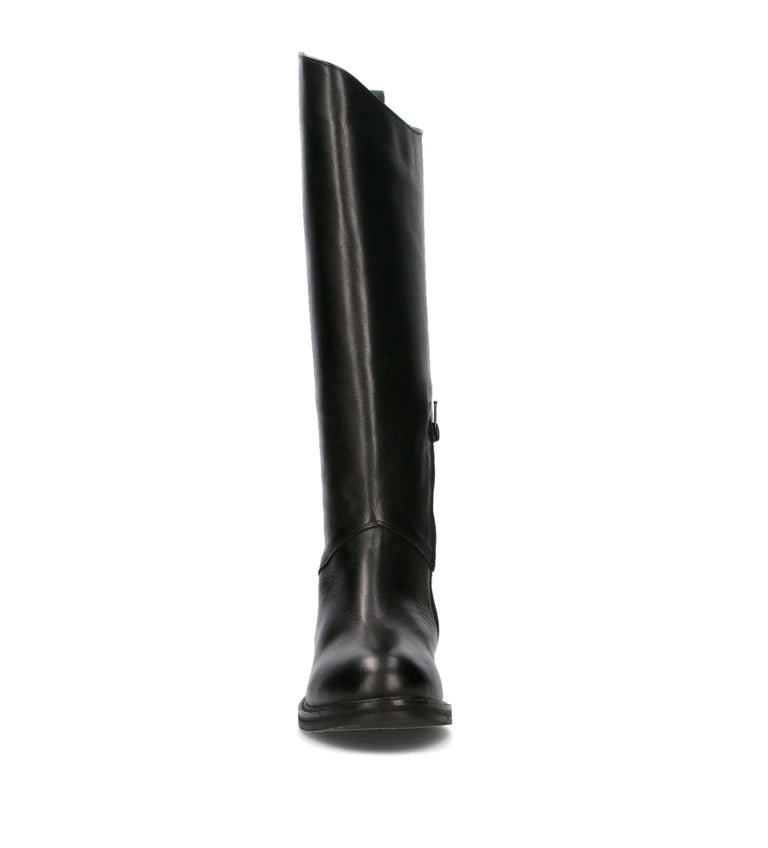 HADEL Stivale donna nero in pelle