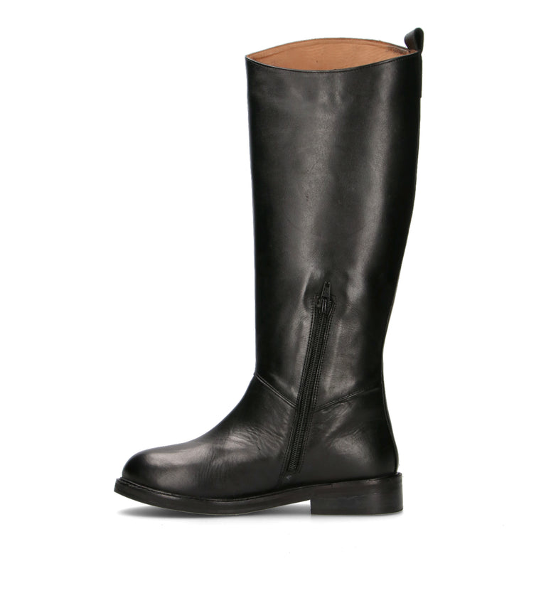 HADEL Stivale donna nero in pelle