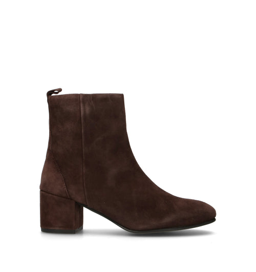 HADEL Tronchetto donna marrone in suede