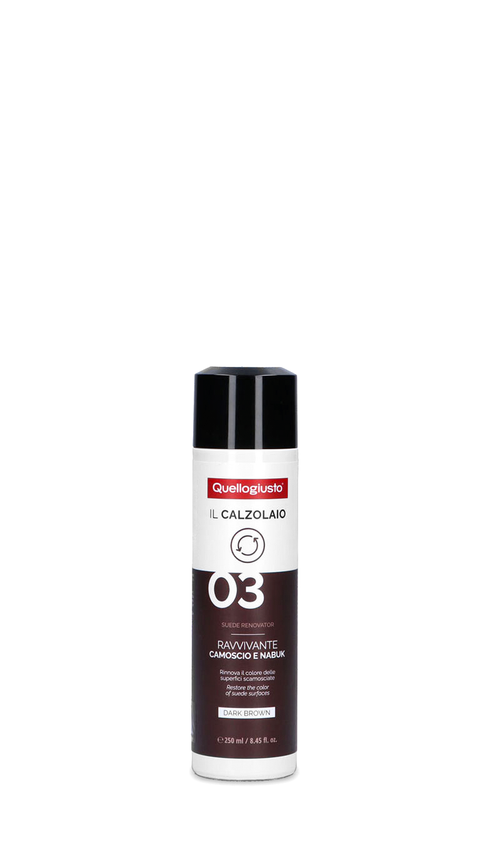 IL CALZOLAIO - RAVVIVANTE CAMOSCIO E NABUK colore dark brown