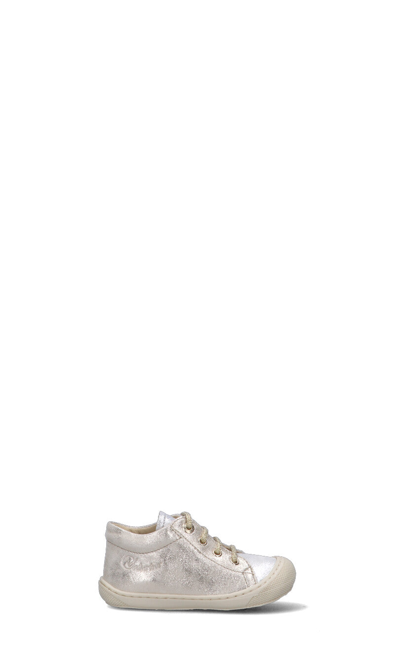 NATURINO Sneaker bimba argento in pelle