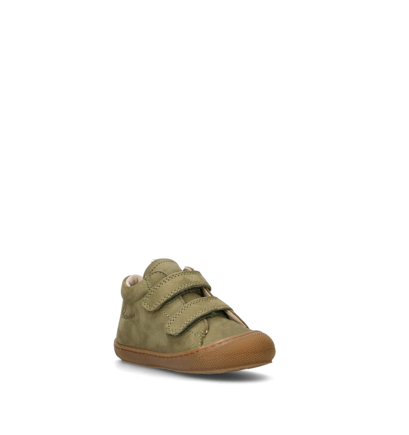 NATURINO Sneaker bimbo verde in nabuk