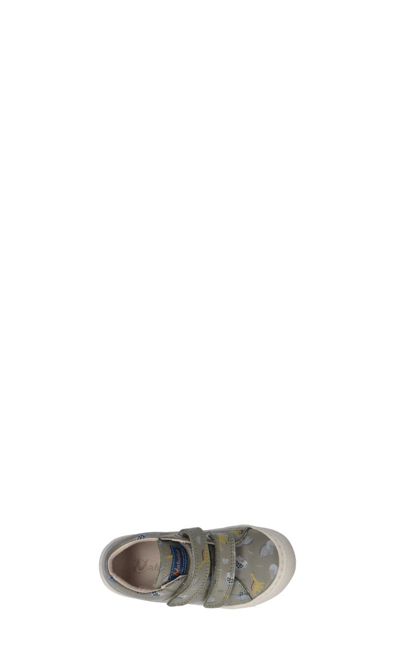 NATURINO Sneaker bimbo militare in pelle