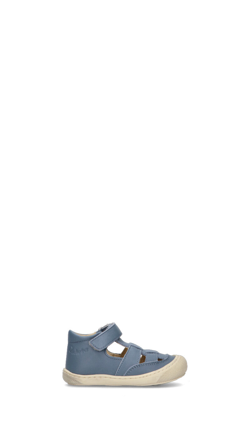 NATURINO Sneaker bimbo azzurra in pelle