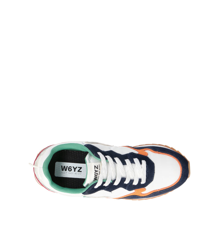 W6YZ Sneaker ragazzo bianca/multicolor