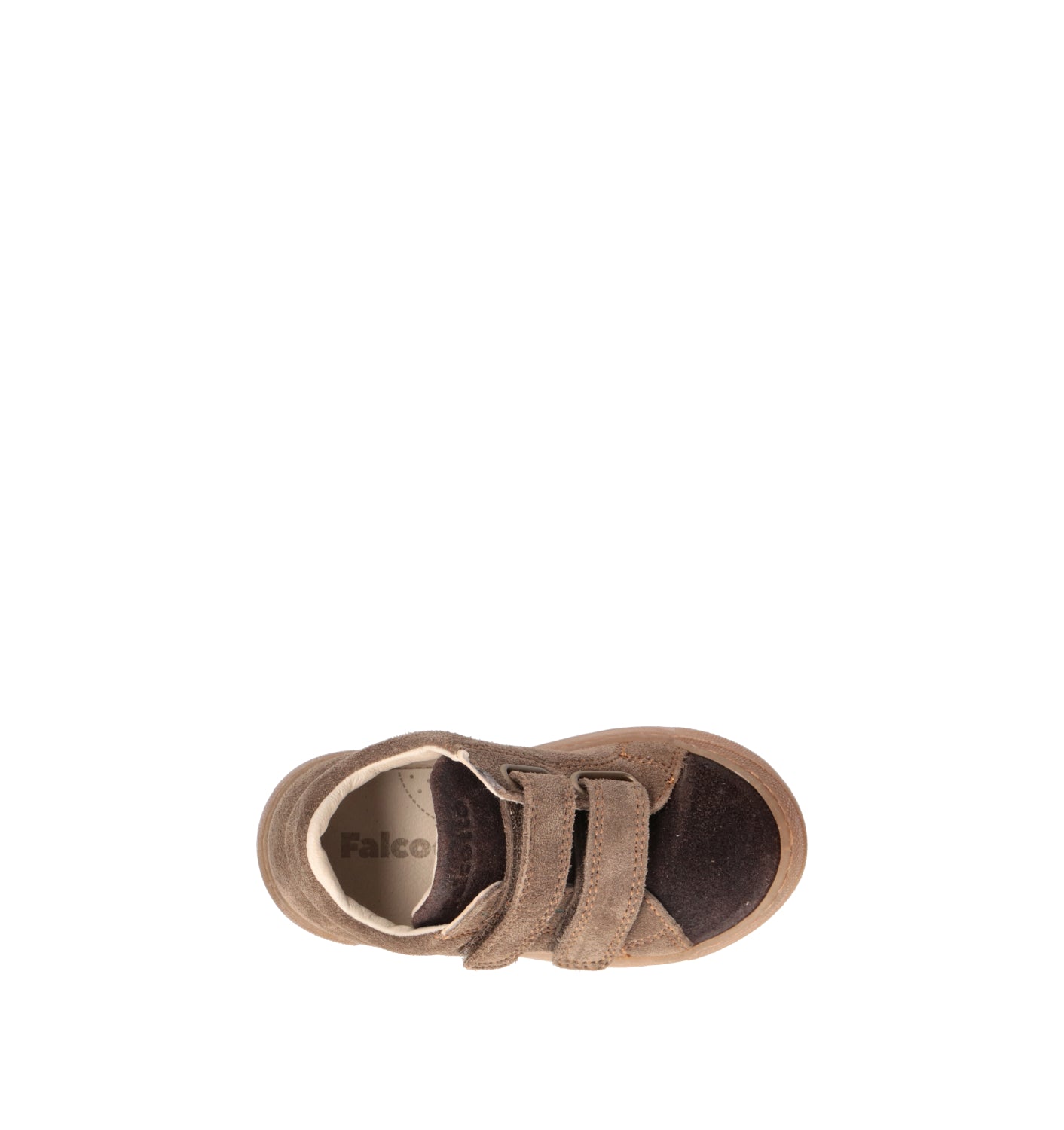 FALCOTTO Sneaker bimbo taupe in suede