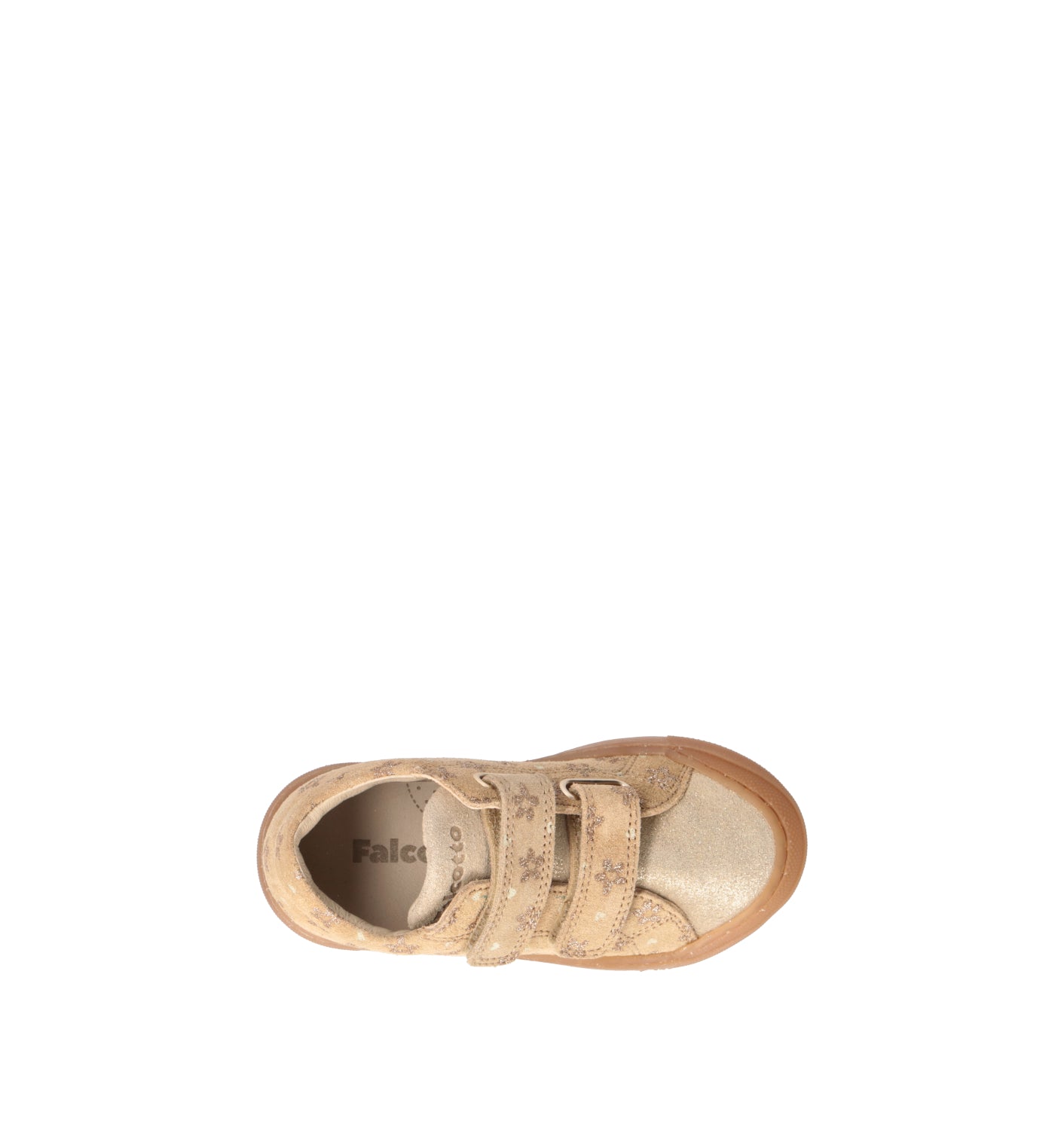 FALCOTTO Sneaker bimba beige in suede
