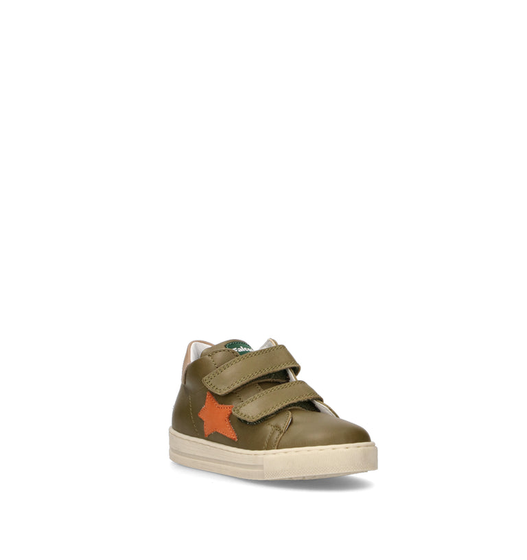 FALCOTTO Sneaker bimbo verde in pelle