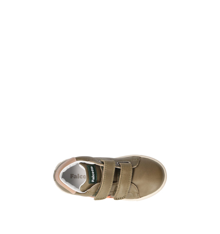 FALCOTTO Sneaker bimbo verde in pelle
