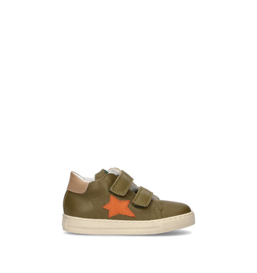 FALCOTTO Sneaker bimbo verde in pelle
