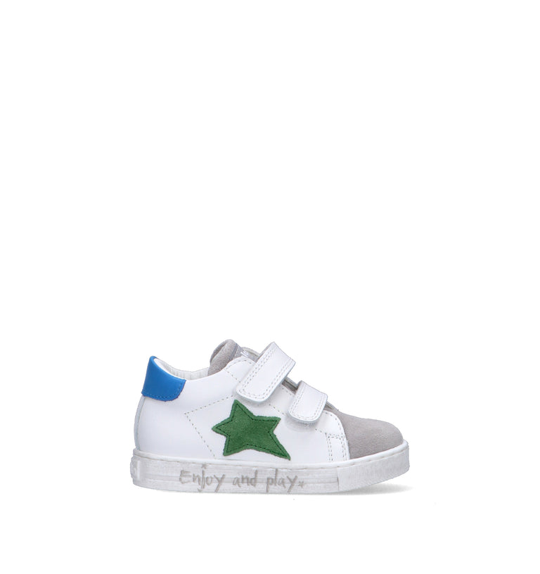 FALCOTTO Sneaker bimbo bianca in pelle