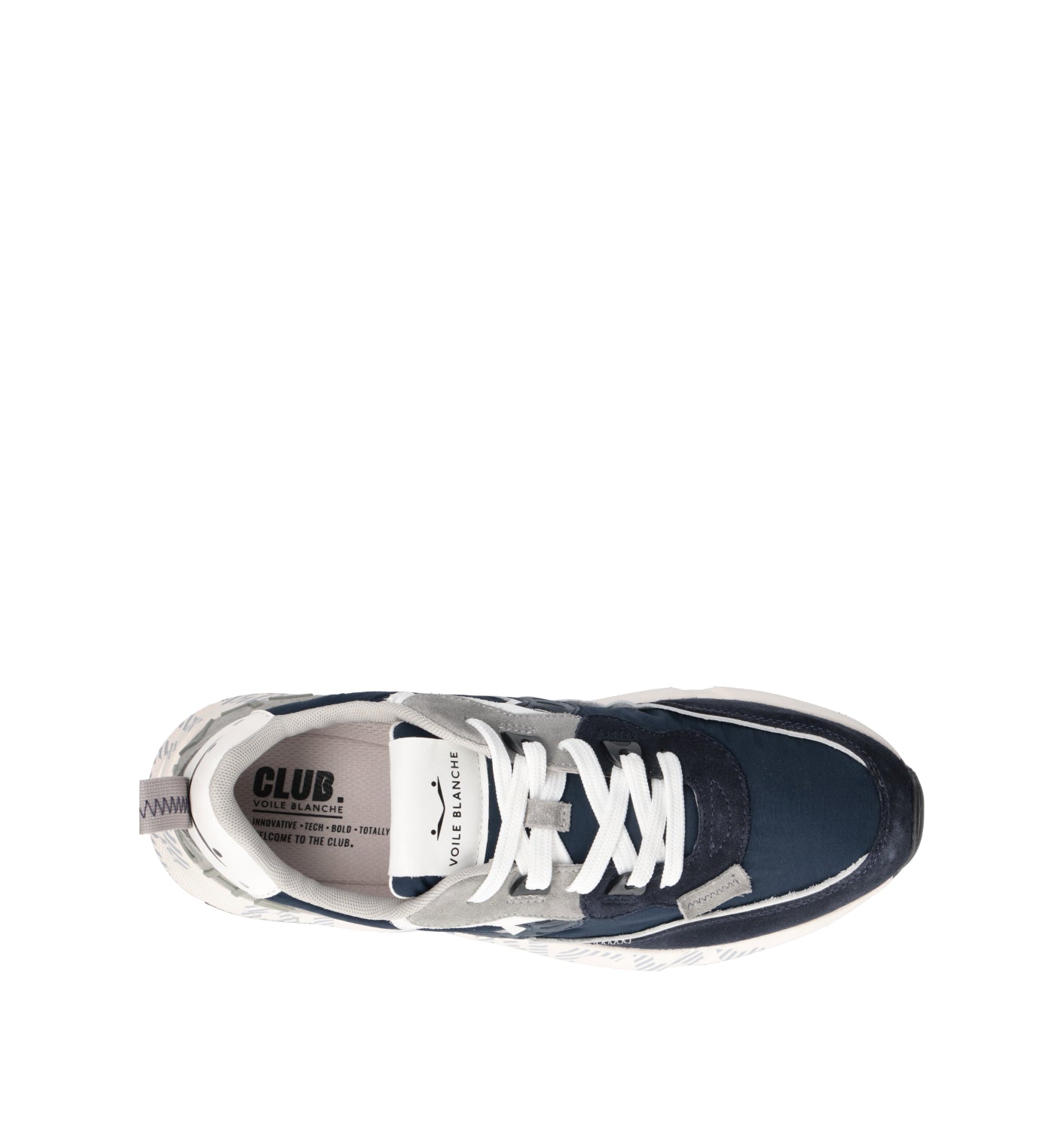 VOILE BLANCHE Sneaker uomo blu/grigia