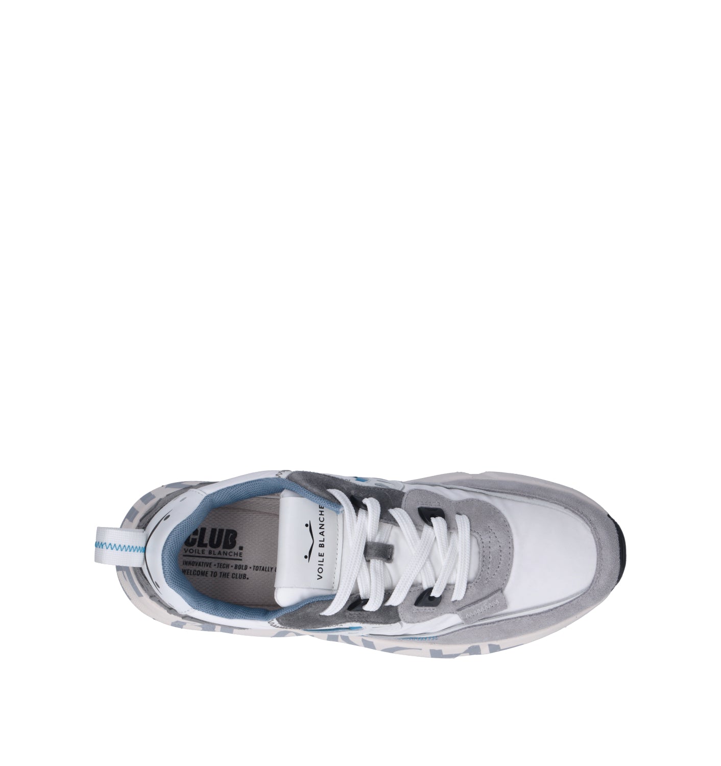 VOILE BLANCHE Sneaker uomo bianca/grigia