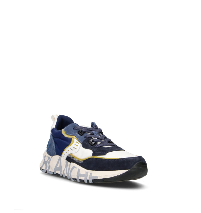 VOILE BLANCHE Sneaker uomo blu/bianca