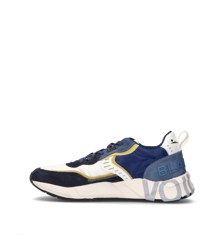 VOILE BLANCHE Sneaker uomo blu/bianca