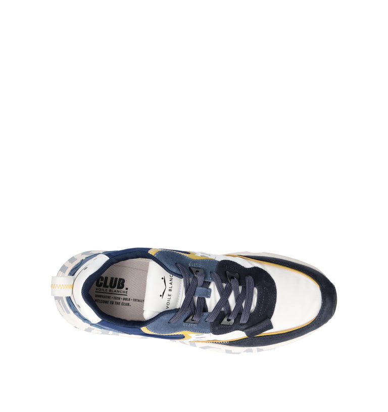 VOILE BLANCHE Sneaker uomo blu/bianca