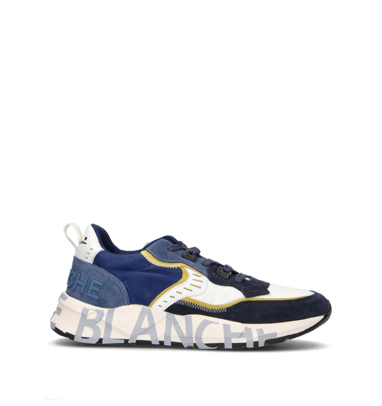 VOILE BLANCHE Sneaker uomo blu/bianca