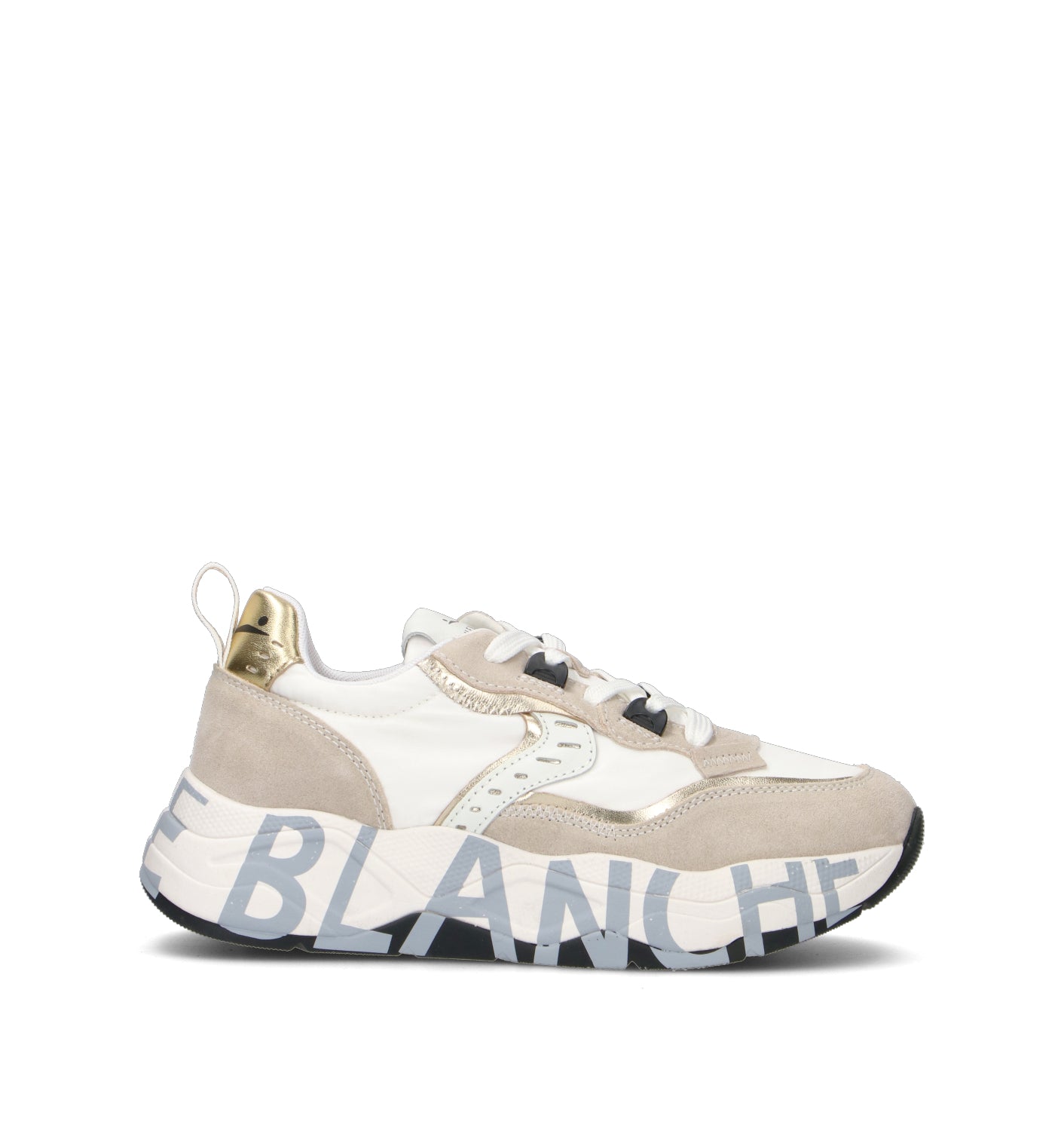 VOILE BLANCHE Sneaker donna bianca/beige