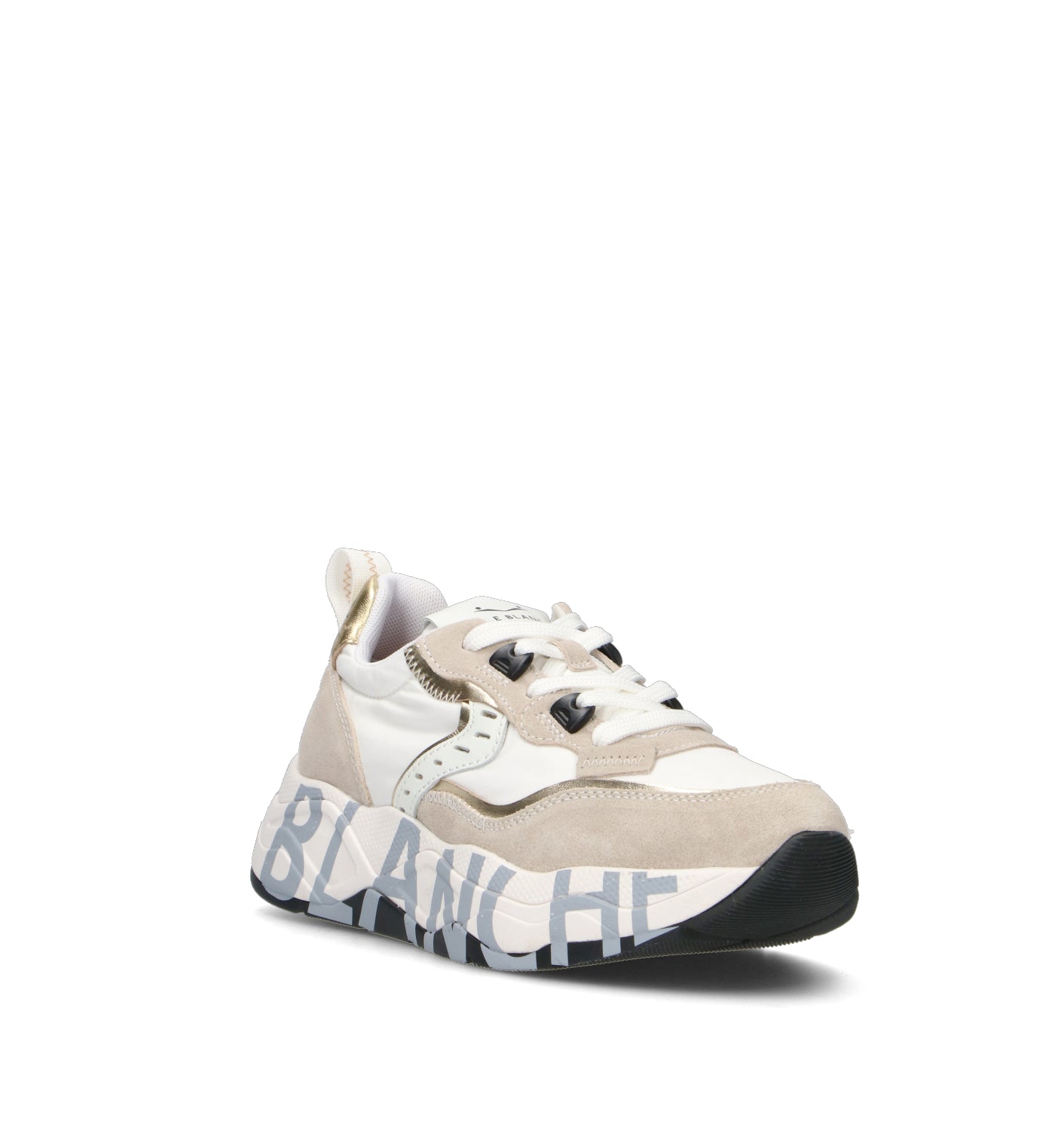VOILE BLANCHE Sneaker donna bianca/beige
