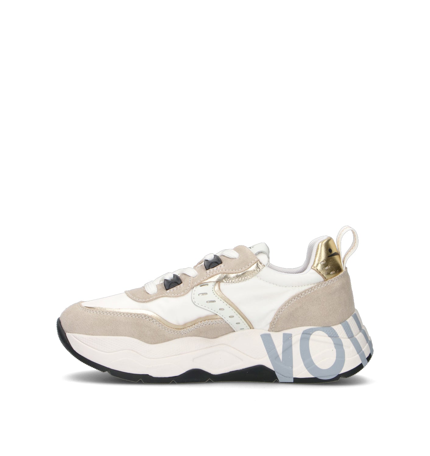 VOILE BLANCHE Sneaker donna bianca/beige