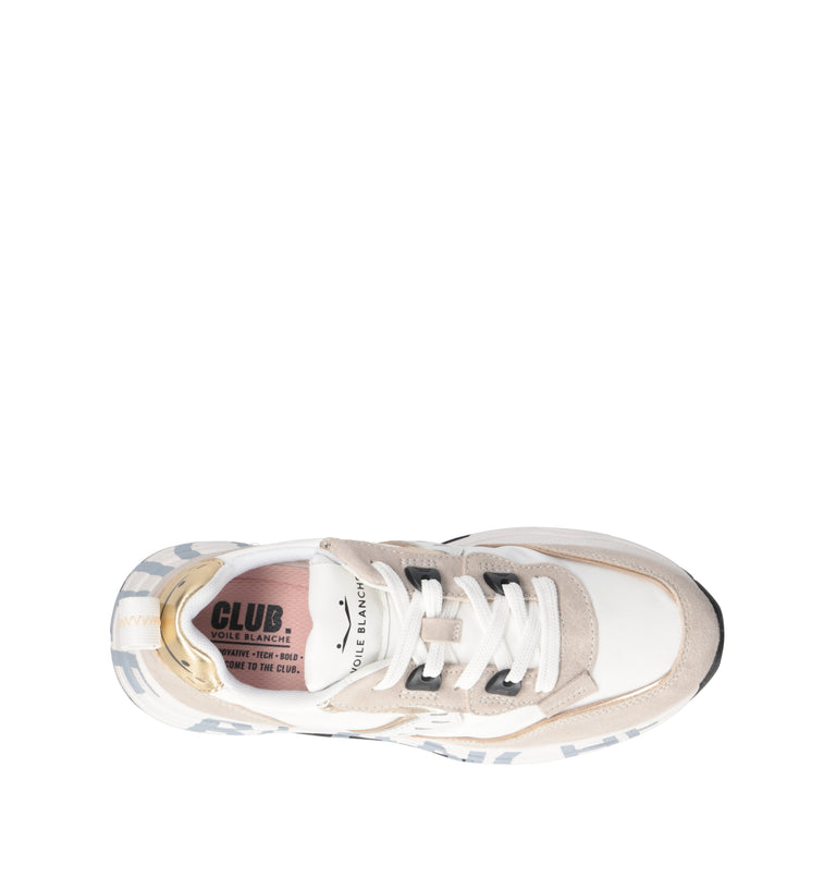 VOILE BLANCHE Sneaker donna bianca/beige