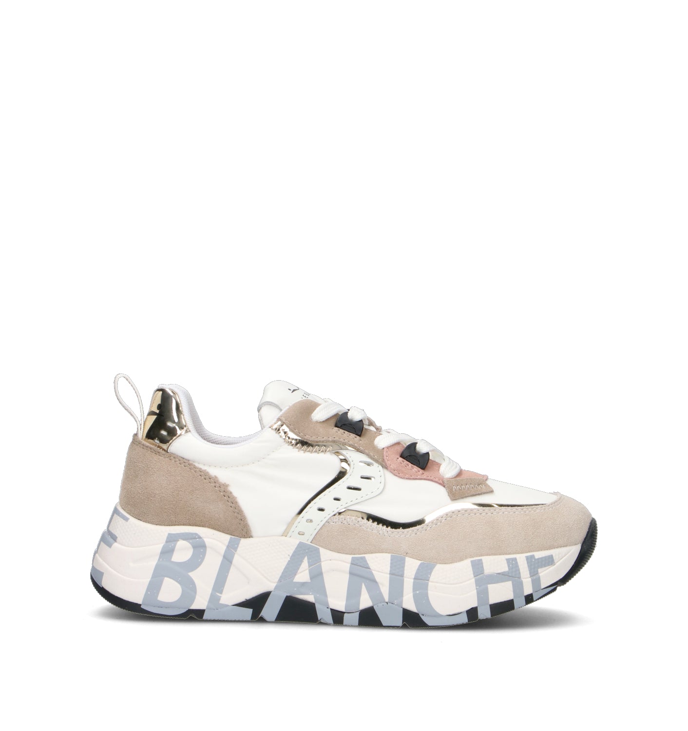 VOILE BLANCHE Sneaker donna bianca/beige