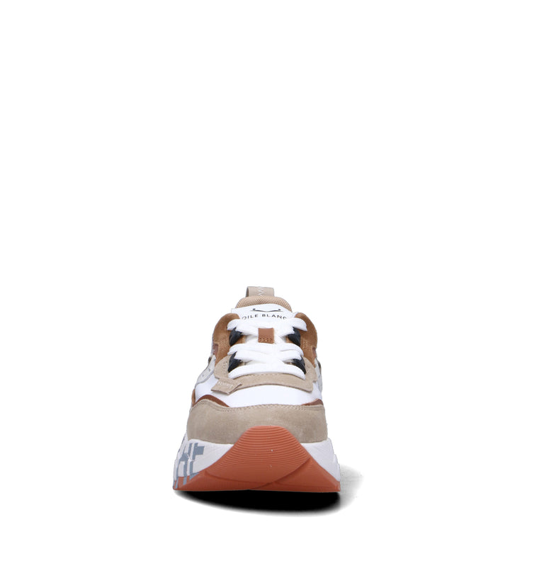 VOILE BLANCHE Sneaker donna bianca/beige