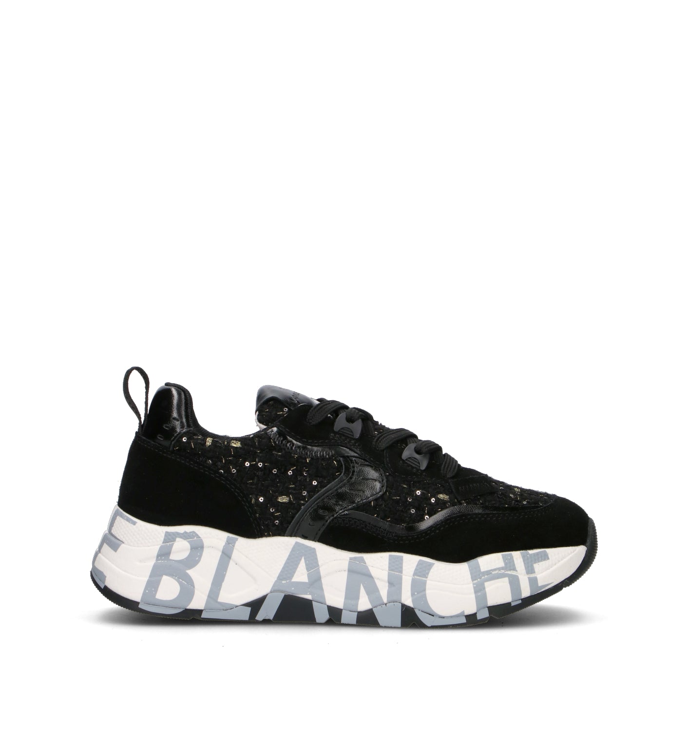 VOILE BLANCHE Sneaker donna nera
