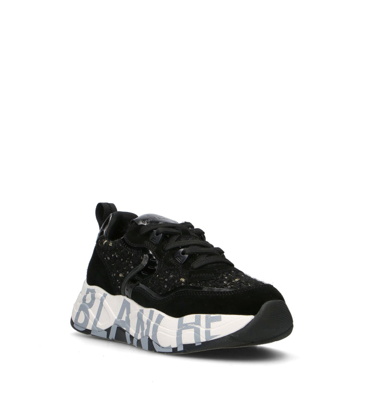 VOILE BLANCHE Sneaker donna nera