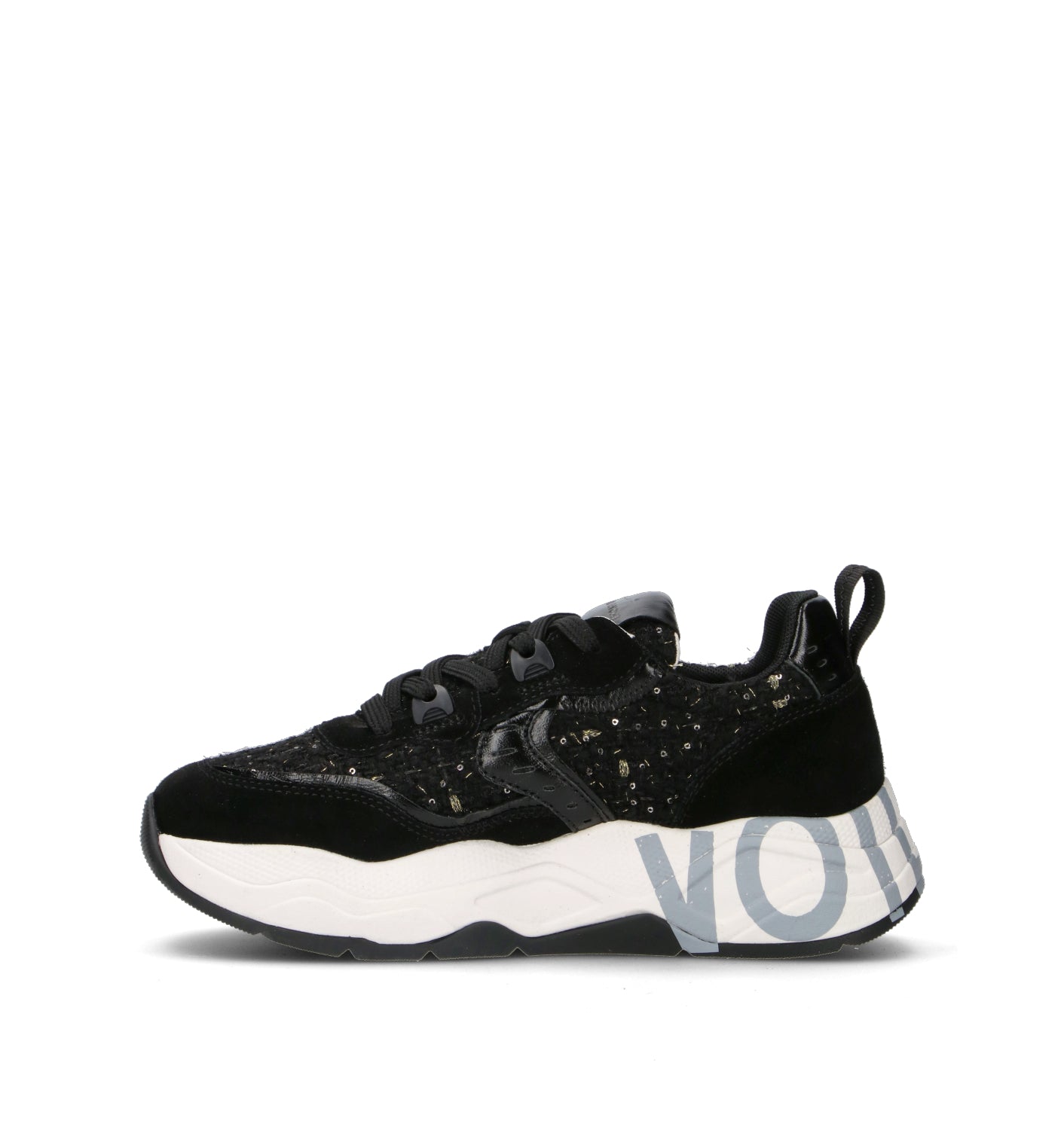 VOILE BLANCHE Sneaker donna nera