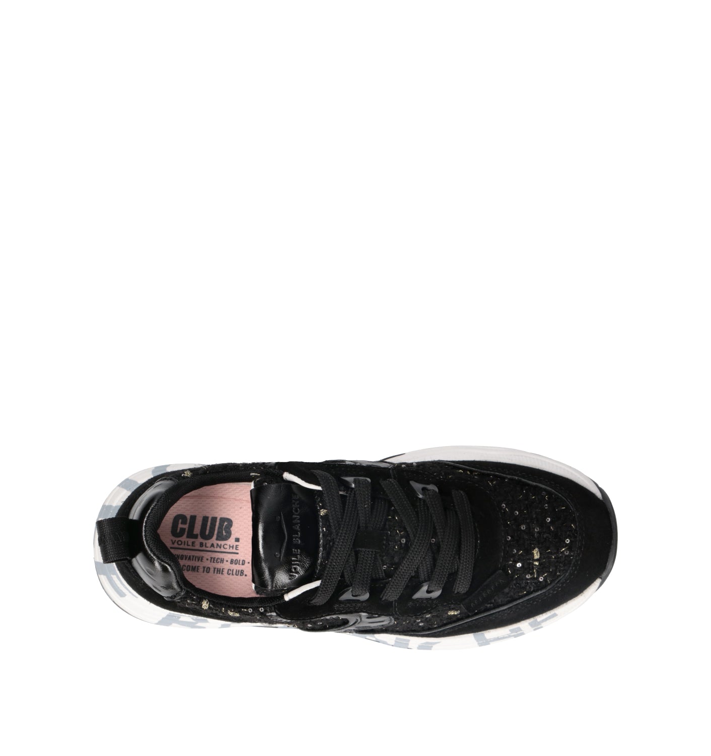 VOILE BLANCHE Sneaker donna nera