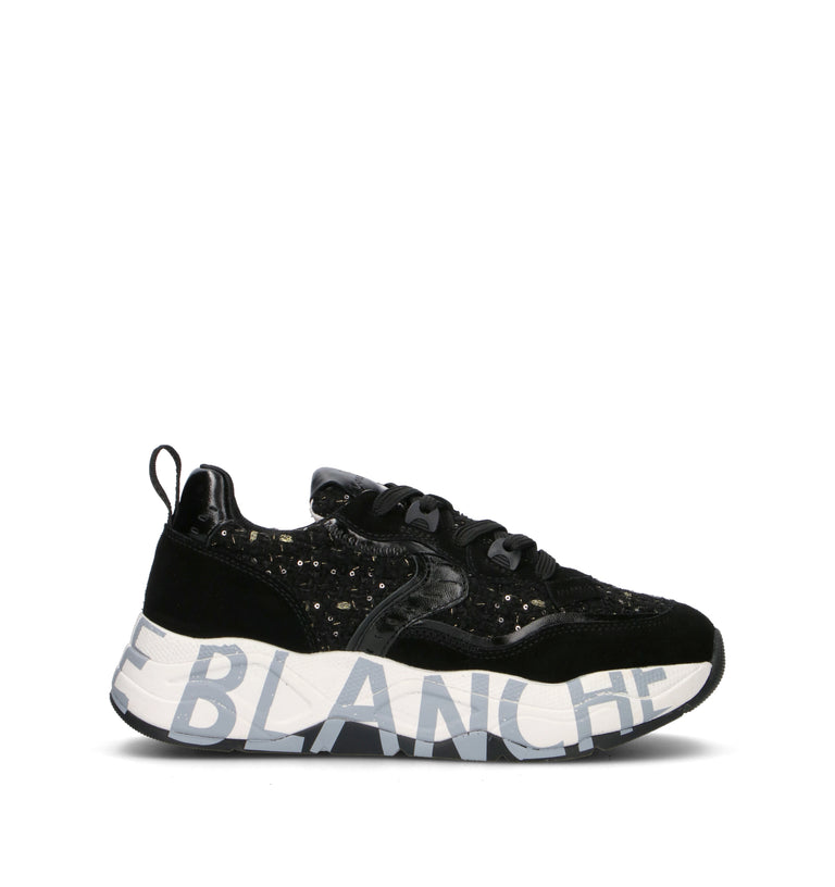 VOILE BLANCHE Sneaker donna nera