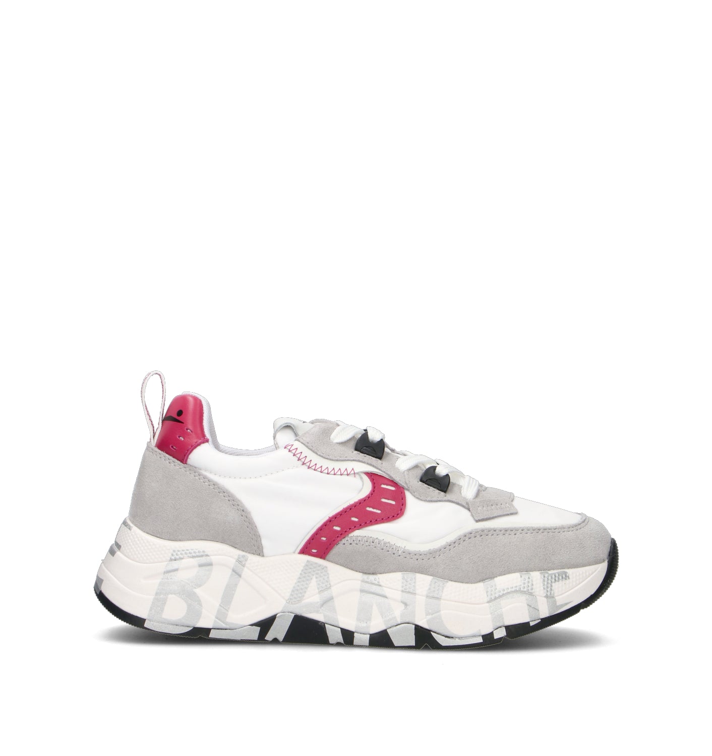 VOILE BLANCHE Sneaker donna bianca/fucsia