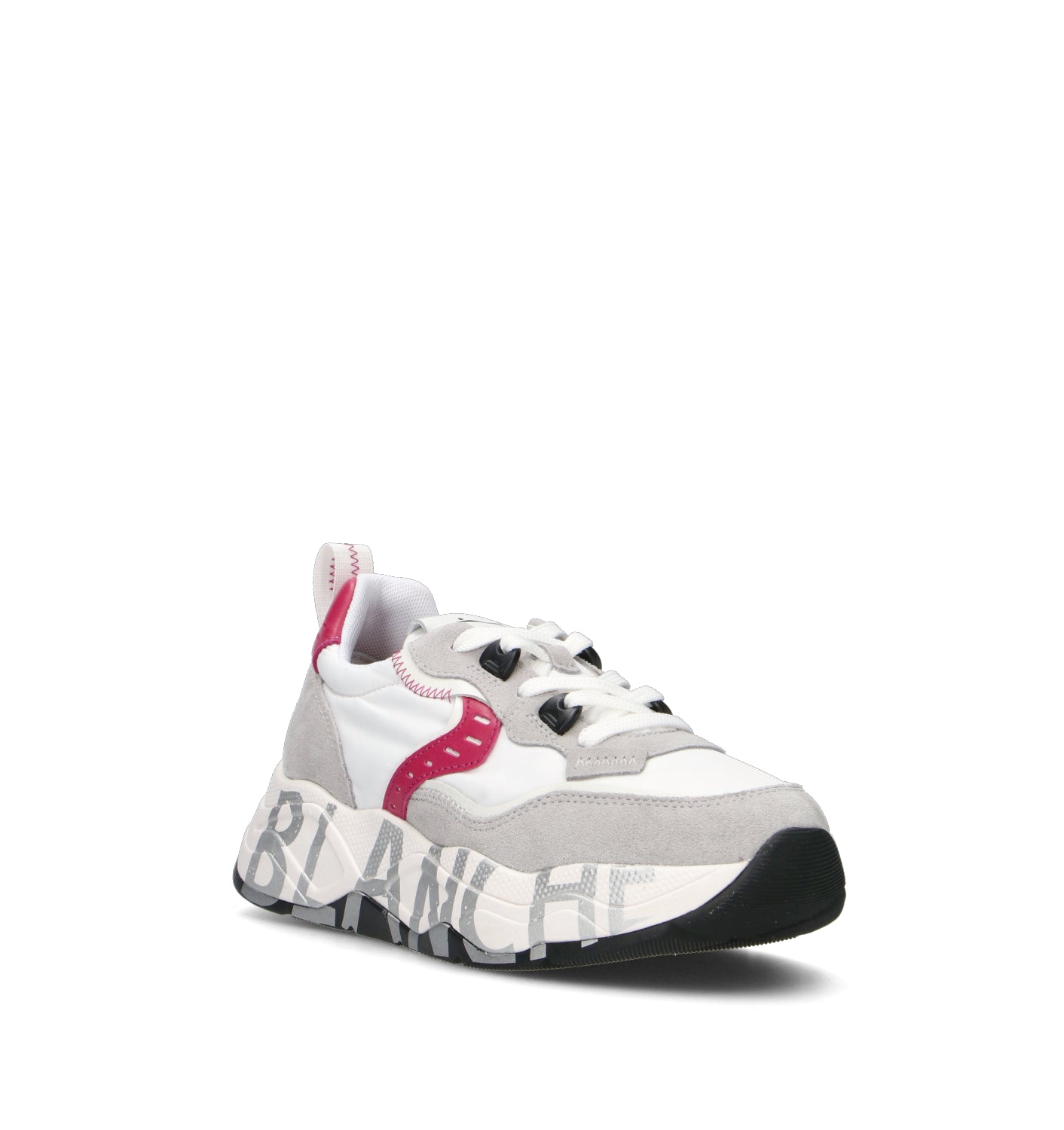 VOILE BLANCHE Sneaker donna bianca/fucsia