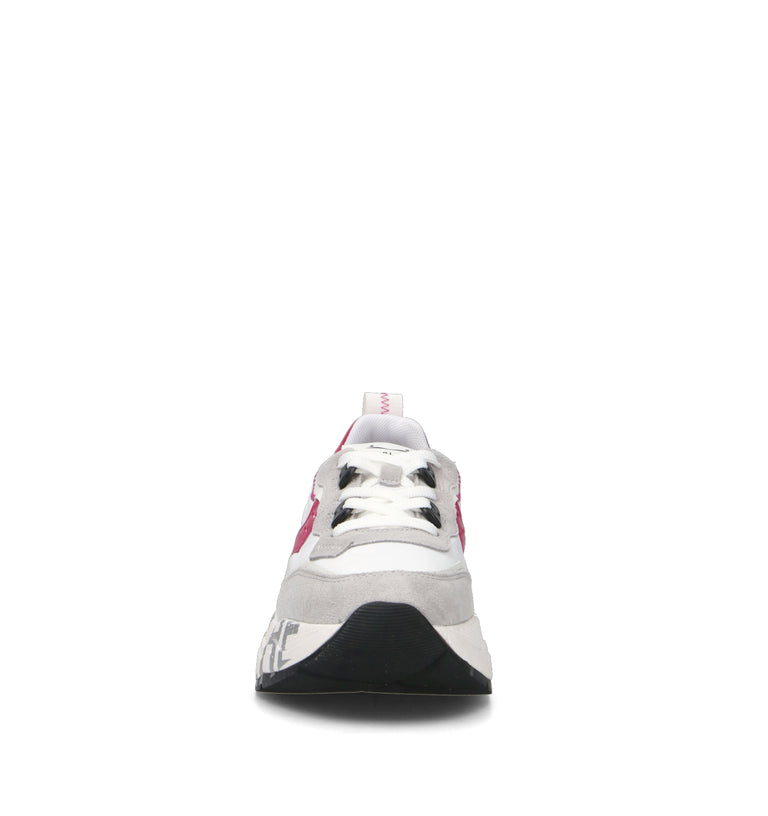VOILE BLANCHE Sneaker donna bianca/fucsia